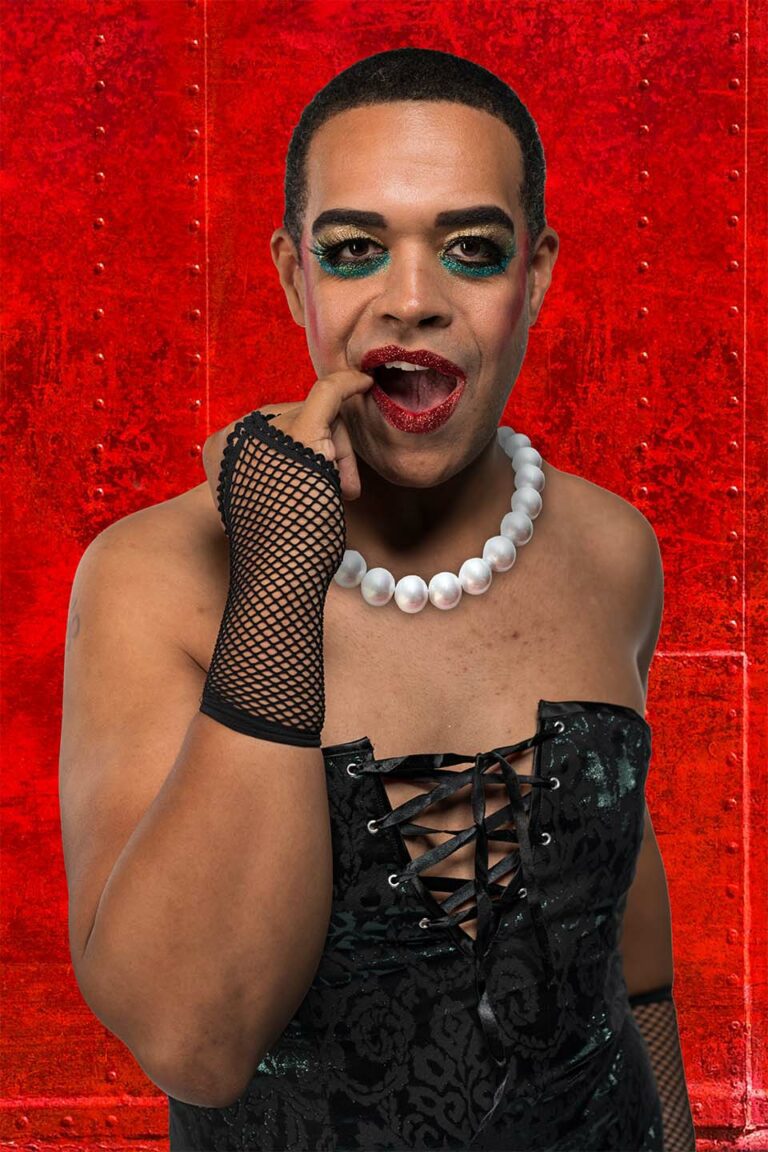Clay Christopher in Jobsite's The Rocky Horror Show.