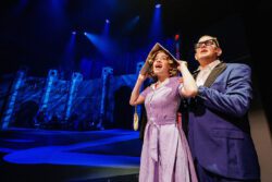 (L-R) Noa Friedman and Ryan Sturm in Jobsite's The Rocky Horror Show. (Photo: James Zambon Productions)