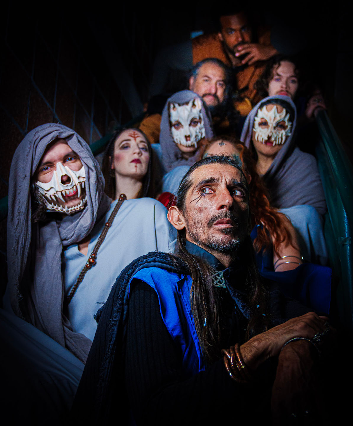 The Ensemble of Jobsite's Macbeth. (photo: Stage Photography of Tampa)