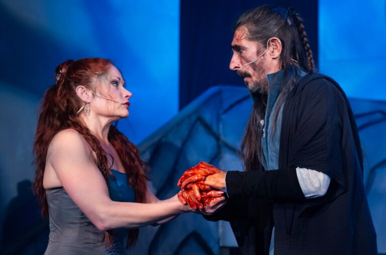 Katrina Stevenson and Giles Davies in Jobsite's Macbeth. (photo: Stage Photography of Tampa)