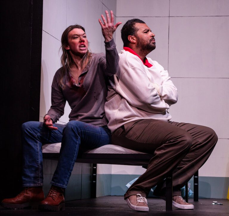 Georgia Mallory Guy and Troy Padraic Brooks in Jobsite's The Pillowman. (Photo: Stage Photography of Tampa)